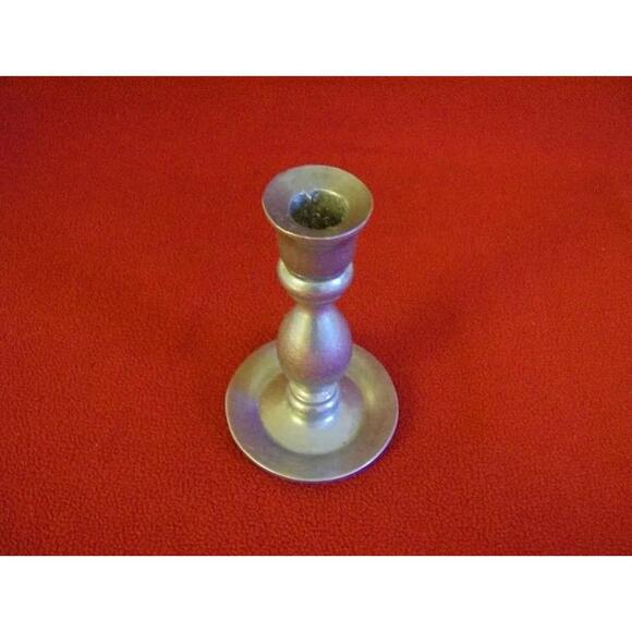 Pair of Vintage Pewter Candlestick Holders - Picture 2 of 4